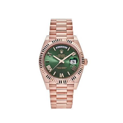 Rolex Day-Date Watch For Men - Green Dial